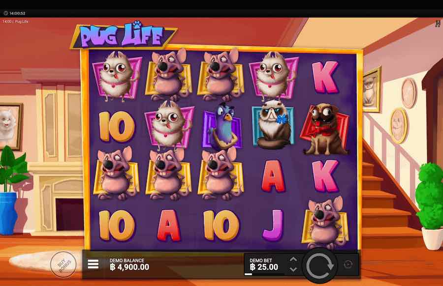 PUG LIFE SLOT คุณสมบัติของเกมพื้นฐาน