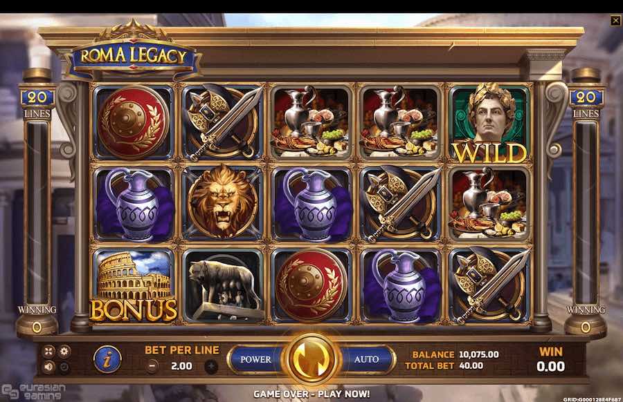 ROMA LEGACY SLOT ธีม, การจ่ายเงิน & สัญลักษณ์ต่างๆ