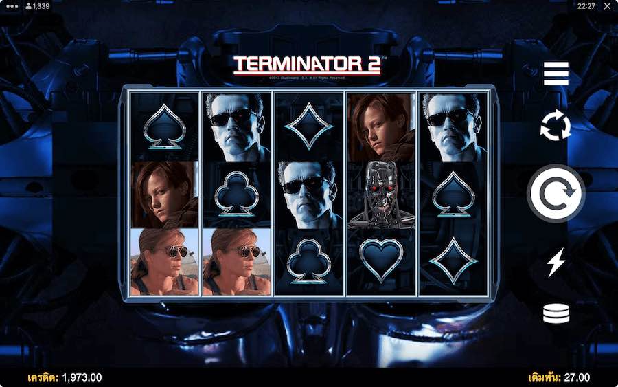 TERMINATOR 2 SLOT ธีม, การจ่ายเงิน & สัญลักษณ์ต่างๆ