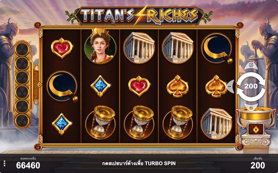 TITANS RICHES SLOT ธีม, การจ่ายเงิน & สัญลักษณ์ต่างๆ