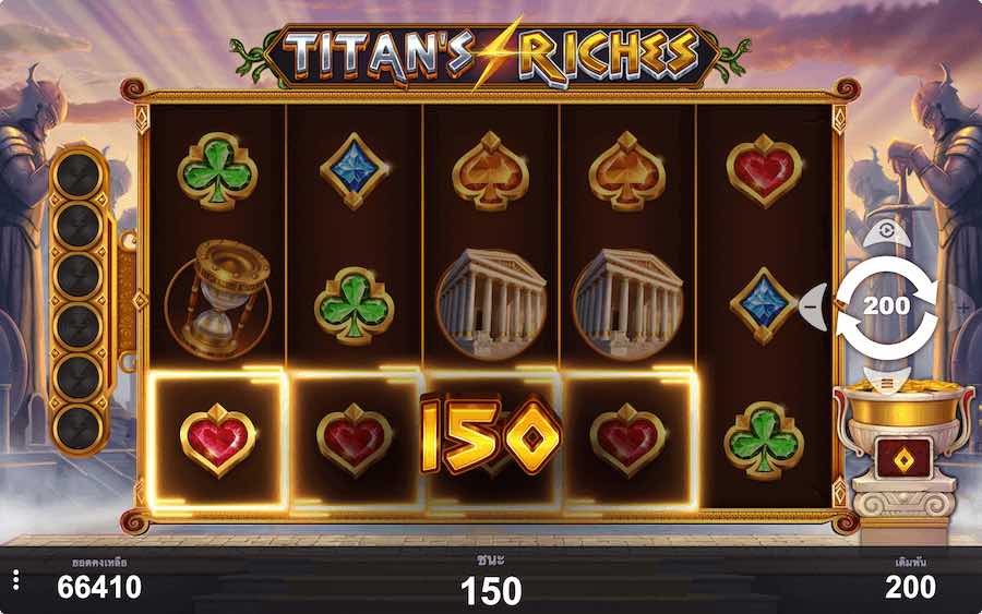 คุณสมบัติโบนัส TITANS RICHES SLOT