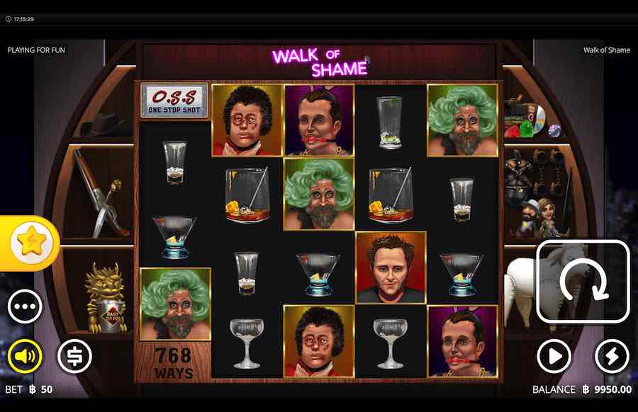 WALK OF SHAME SLOT ธีม, การจ่ายเงิน & สัญลักษณ์ต่างๆ