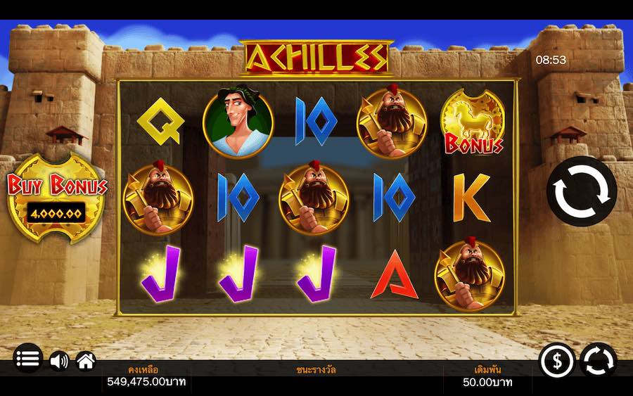 ACHILLES SLOT คุณสมบัติของเกมพื้นฐาน