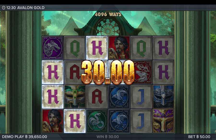 AVALON GOLD SLOT คุณสมบัติของเกมพื้นฐาน