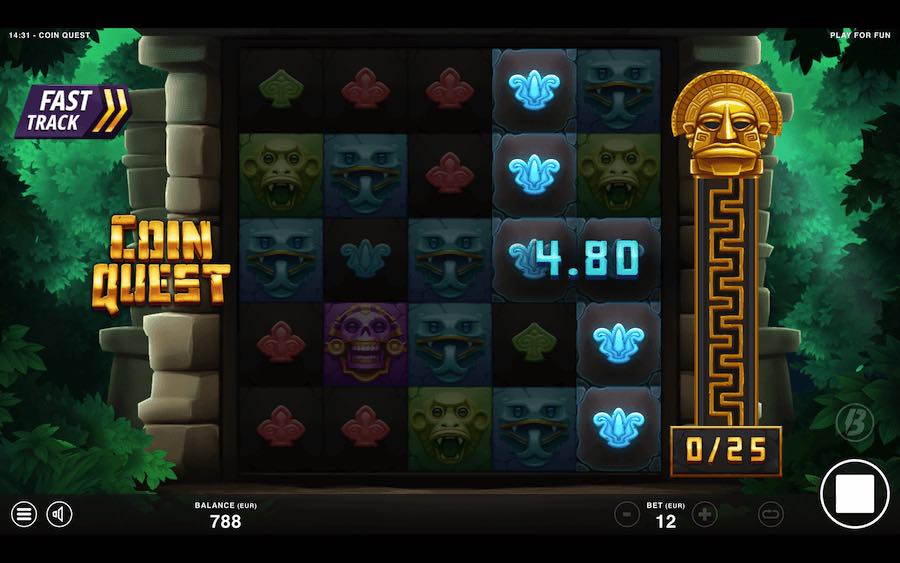 COIN QUEST SLOT คุณสมบัติของเกมพื้นฐาน