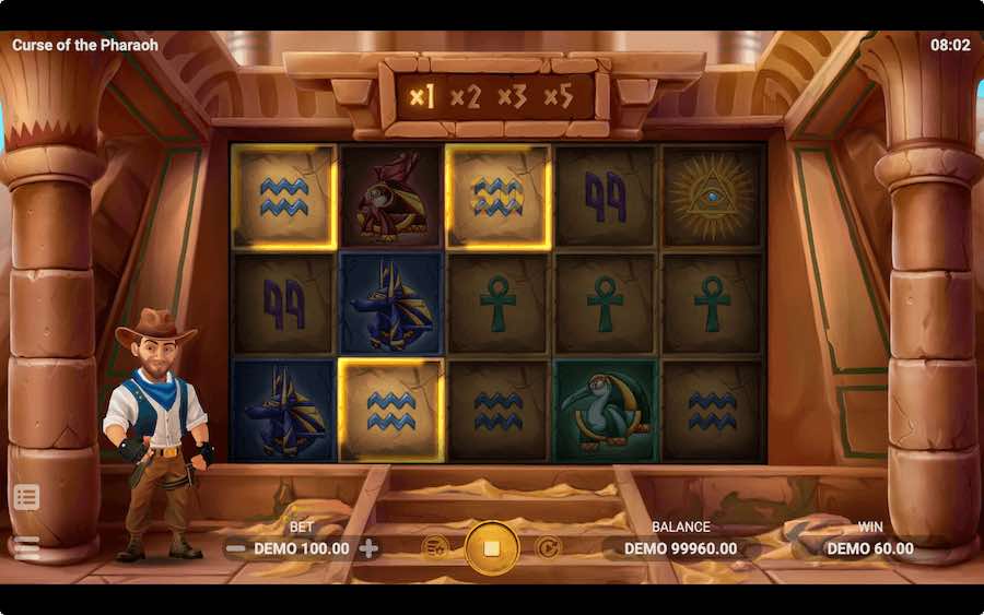 ฟีเจอร์โบนัส CURSE OF THE PHARAOH SLOT