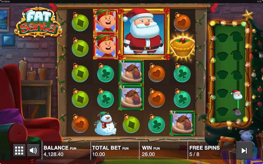 คุณสมบัติพิเศษของ FAT SANTA SLOT