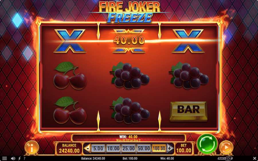 คุณสมบัติโบนัส FIRE JOKER FREEZE SLOT