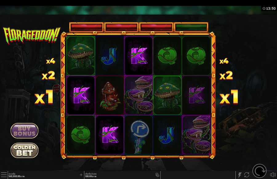 FLORAGEDDON SLOT คุณสมบัติของเกมพื้นฐาน