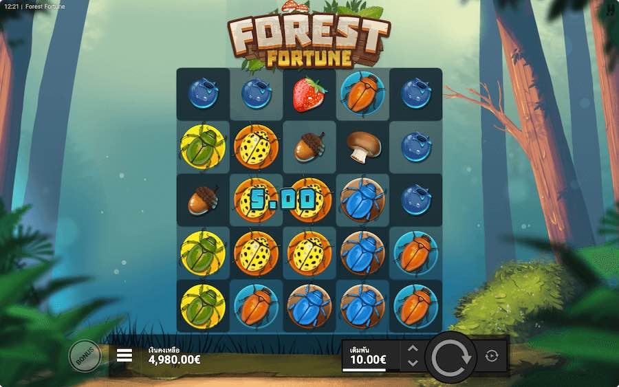 FOREST FORTUNE SLOT คุณสมบัติของเกมพื้นฐาน