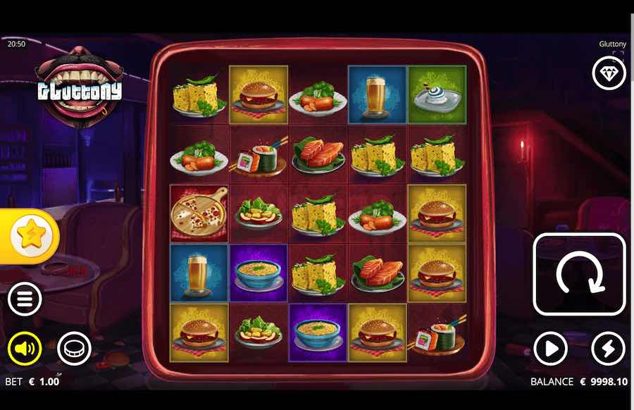 GLUTTONY SLOT ธีม, การจ่ายเงิน & สัญลักษณ์ต่างๆ