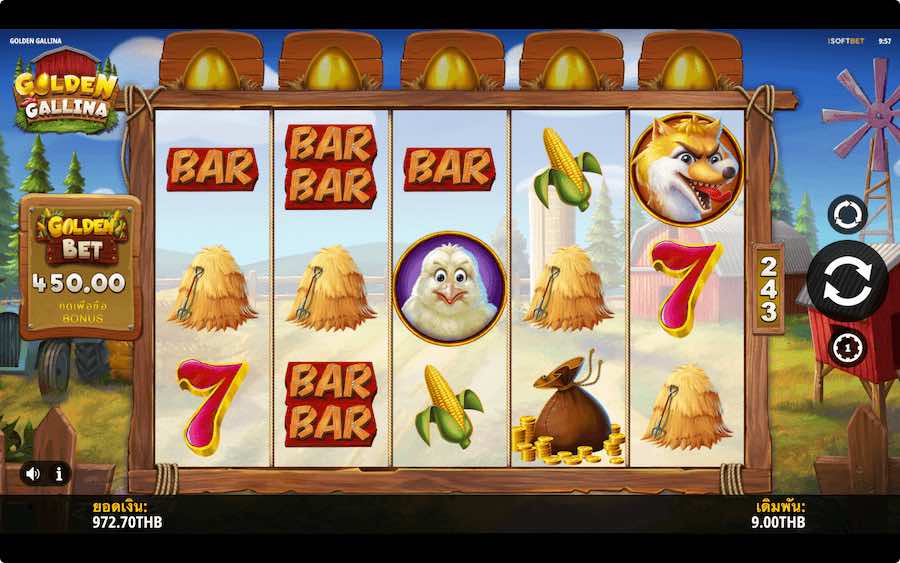 GOLDEN GALLINA SLOT ธีม, การจ่ายเงิน & สัญลักษณ์ต่างๆ