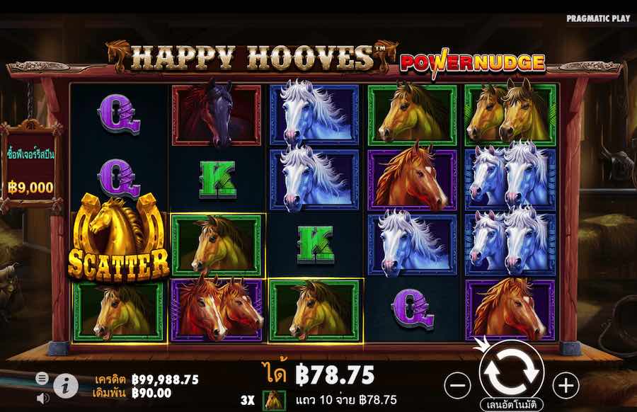 HAPPY HOOVES SLOT ธีม, การจ่ายเงิน & สัญลักษณ์ต่างๆ