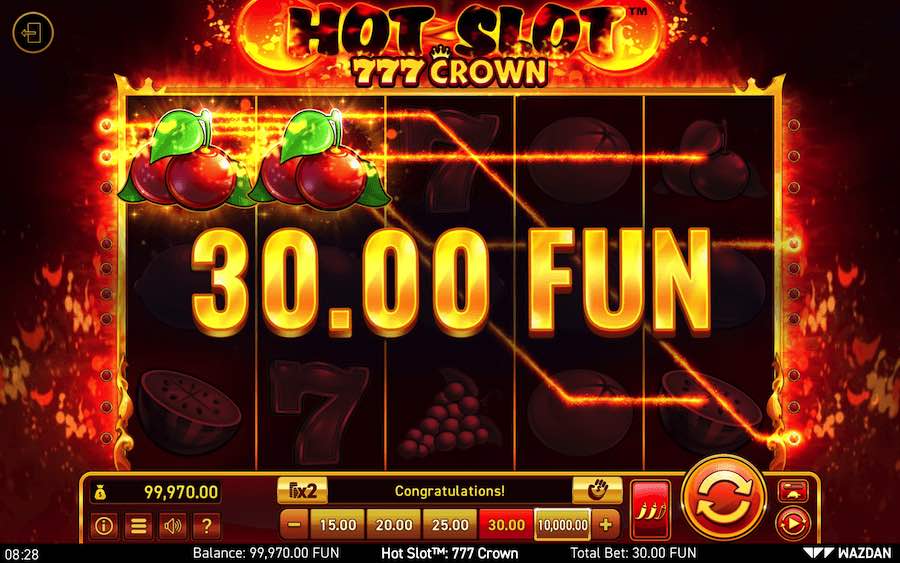 HOT SLOT 777 CROWN SLOT คุณสมบัติของเกมพื้นฐาน