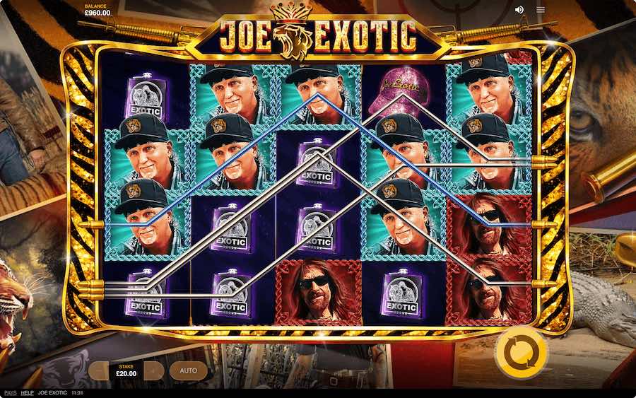 คุณสมบัติโบนัส JOE EXOTIC SLOT