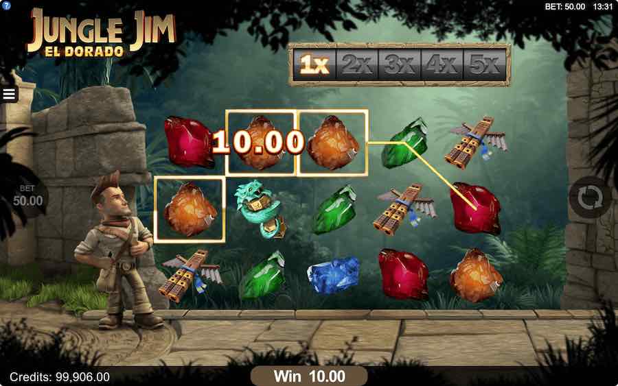 คุณสมบัติโบนัส JUNGLE JIM EL DORADO SLOT