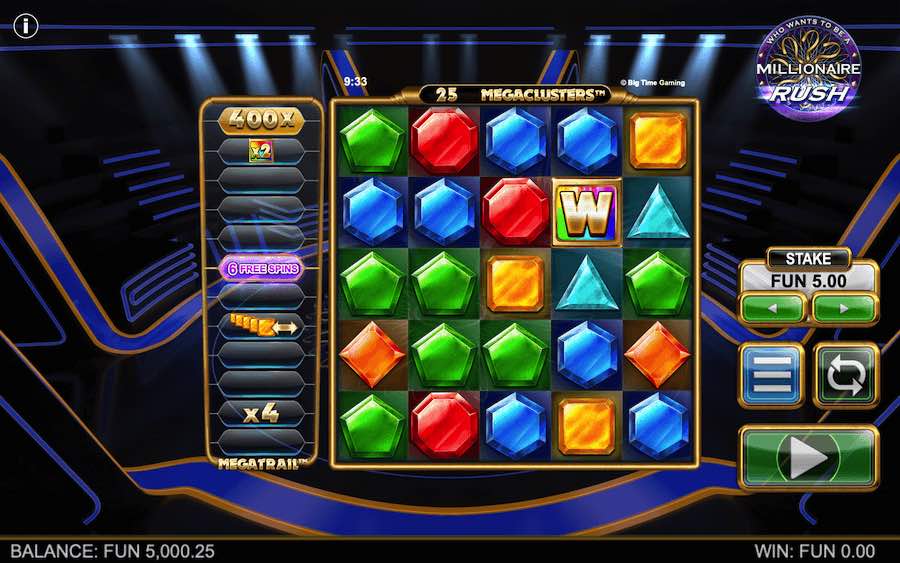 MILLIONAIRE RUSH SLOT ธีม, การจ่ายเงิน & สัญลักษณ์ต่างๆ