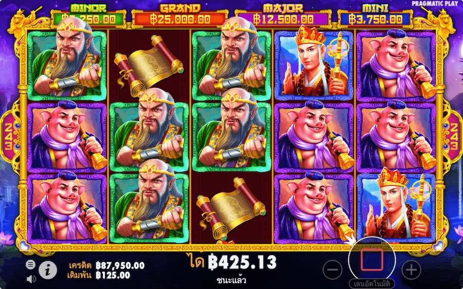 คุณสมบัติโบนัส MONKEY WARRIOR SLOT