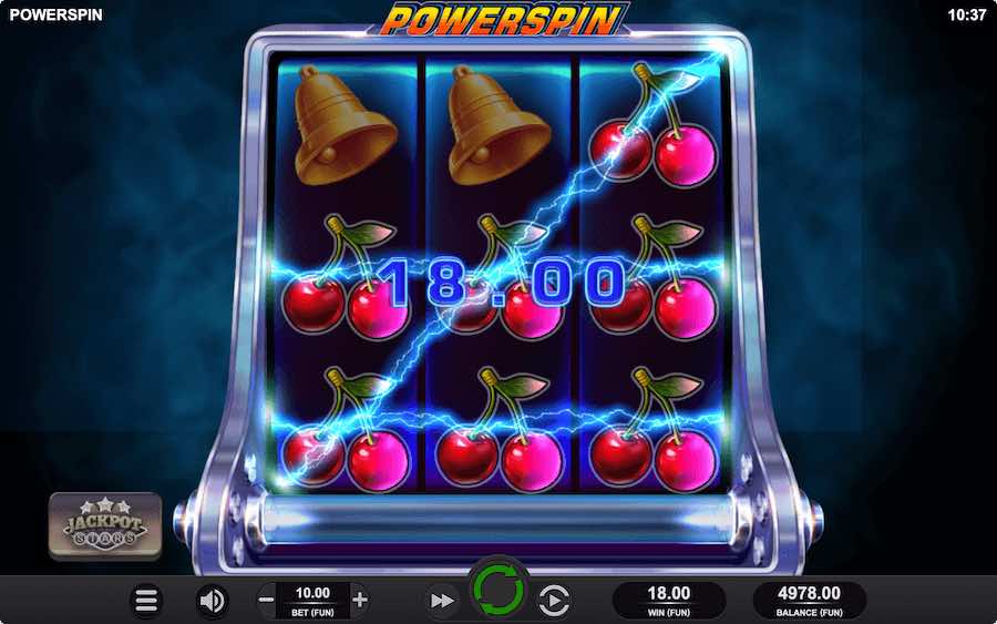 คุณสมบัติโบนัส POWERSPIN SLOT