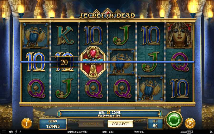 SECRET OF DEAD SLOT คุณสมบัติของเกมพื้นฐาน