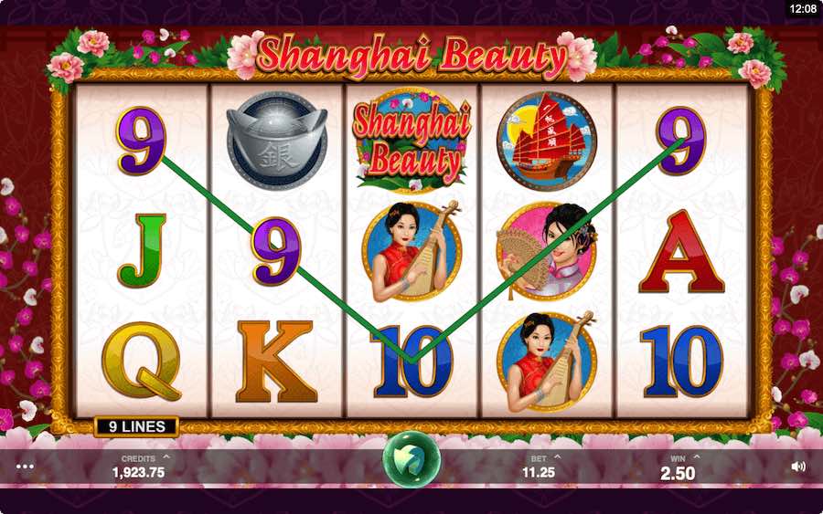 คุณสมบัติโบนัส SHANGHAI BEAUTY SLOT