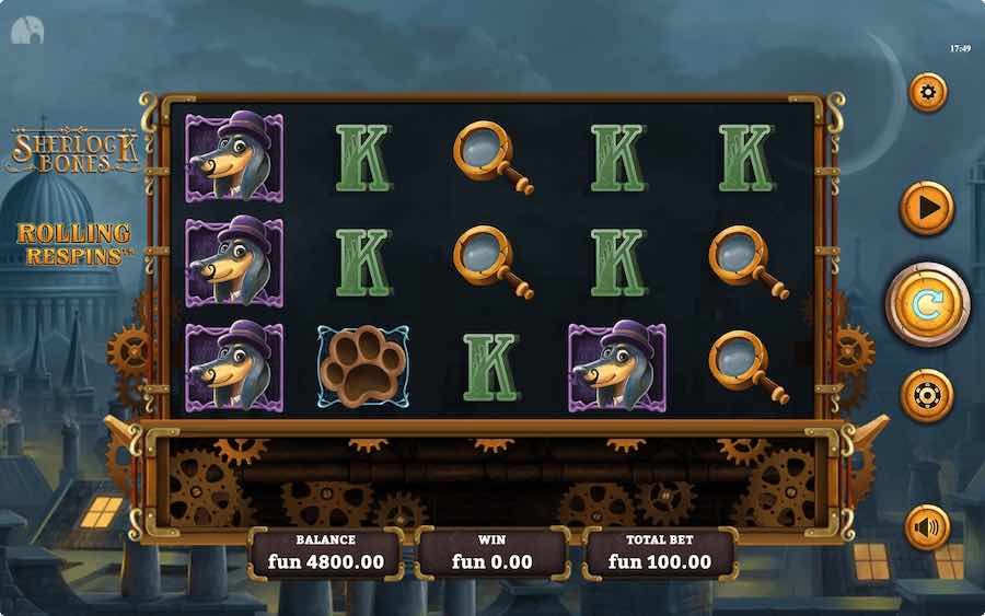 SHERLOCK BONES SLOT ธีม, การจ่ายเงิน & สัญลักษณ์ต่างๆ