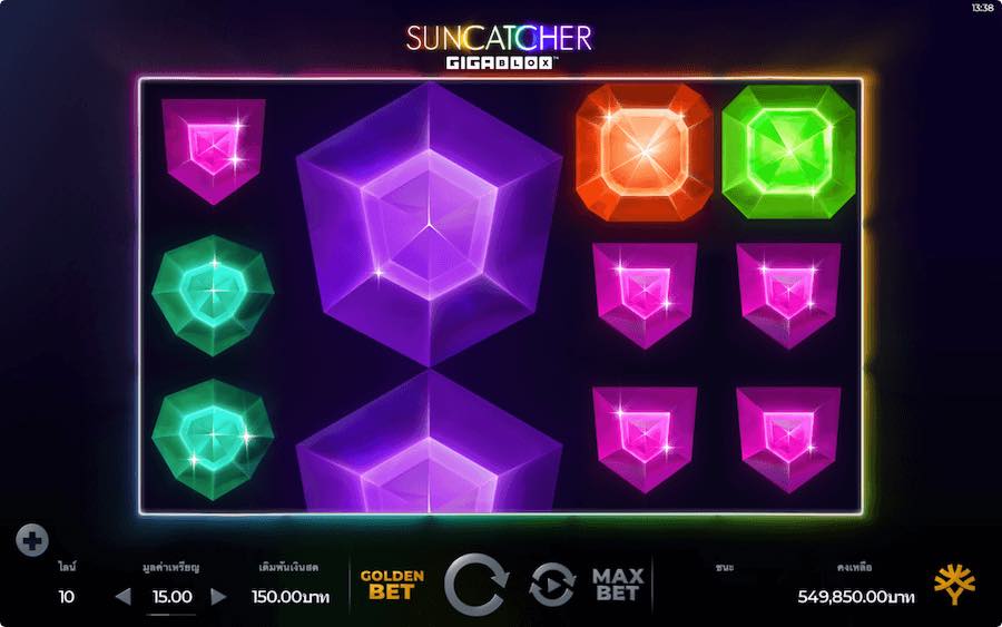 SUNCATCHER GIGABLOX SLOT ธีม, การจ่ายเงิน & สัญลักษณ์ต่างๆ