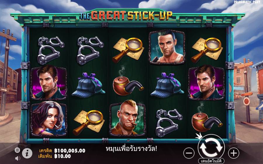 THE GREAT STICK UP SLOT ธีม, การจ่ายเงิน & สัญลักษณ์ต่างๆ