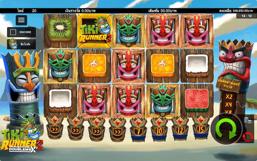 TIKI RUNNER 2 DOUBLEMAX SLOT ธีม, การจ่ายเงิน & สัญลักษณ์ต่างๆ