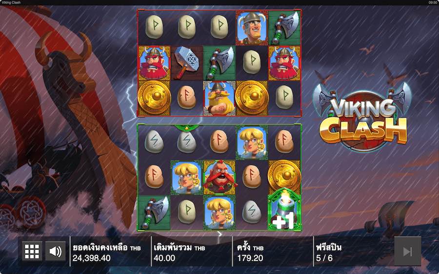 เปิดใช้งานคุณสมบัติฟรีสปินบนสล็อต Viking Clash และชนะมากถึง 13,200x เงินเดิมพันของคุณ