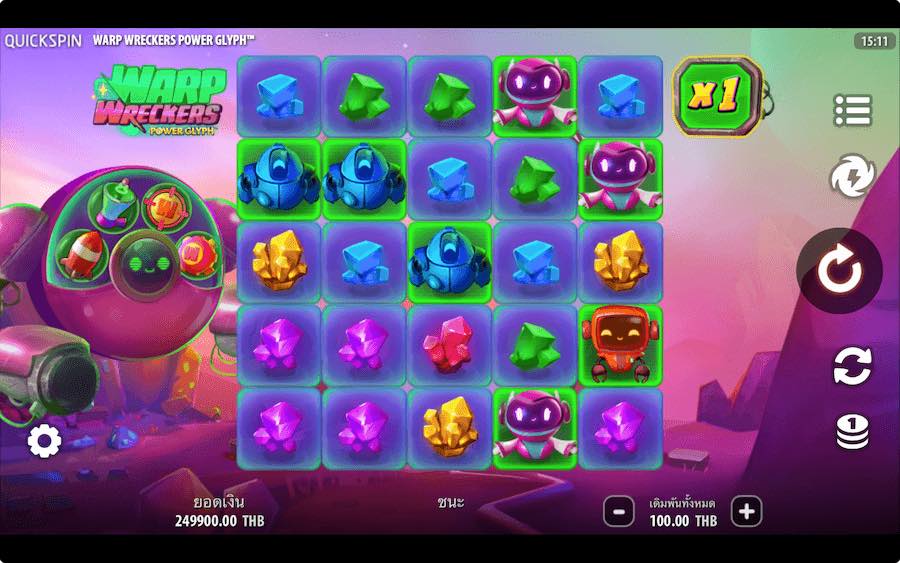 WARP WRECKERS SLOT ธีม, การจ่ายเงิน & สัญลักษณ์ต่างๆ